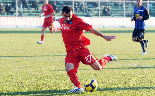 L'esultanza di Lavezzi dopo il 1° gol